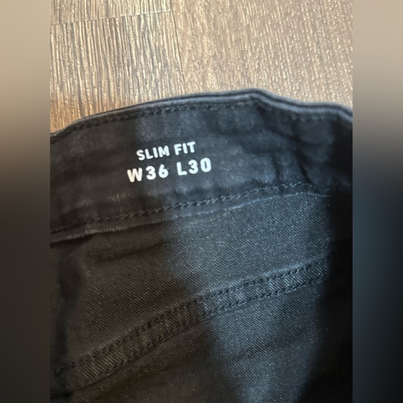 Black M X B slim fit jeans black size 38x30 - Picture 7 of 7